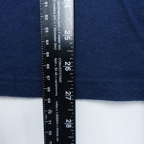 Under Armour T-Shirt Men's Large Blue Loose Heatgear Crew Neck Freedom Logo Tee - Picture 5 of 7